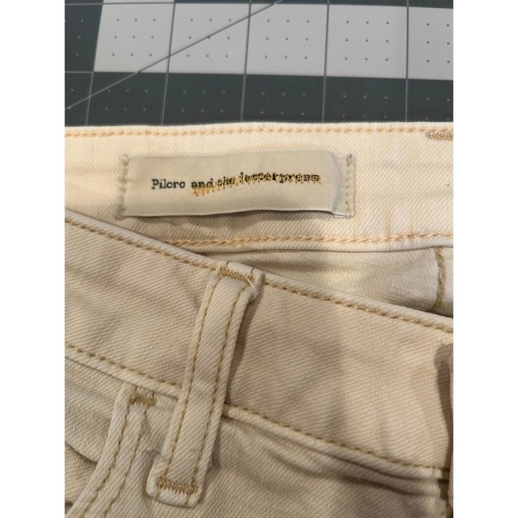 Pilcro and the Letterpress cream colored slim jeans, size 29 - Picture 6 of 7